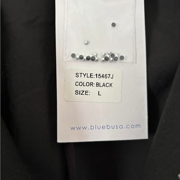 Blue B Feeling Flawless Moto jacket. Size Large Silver black - Picture 3 of 5